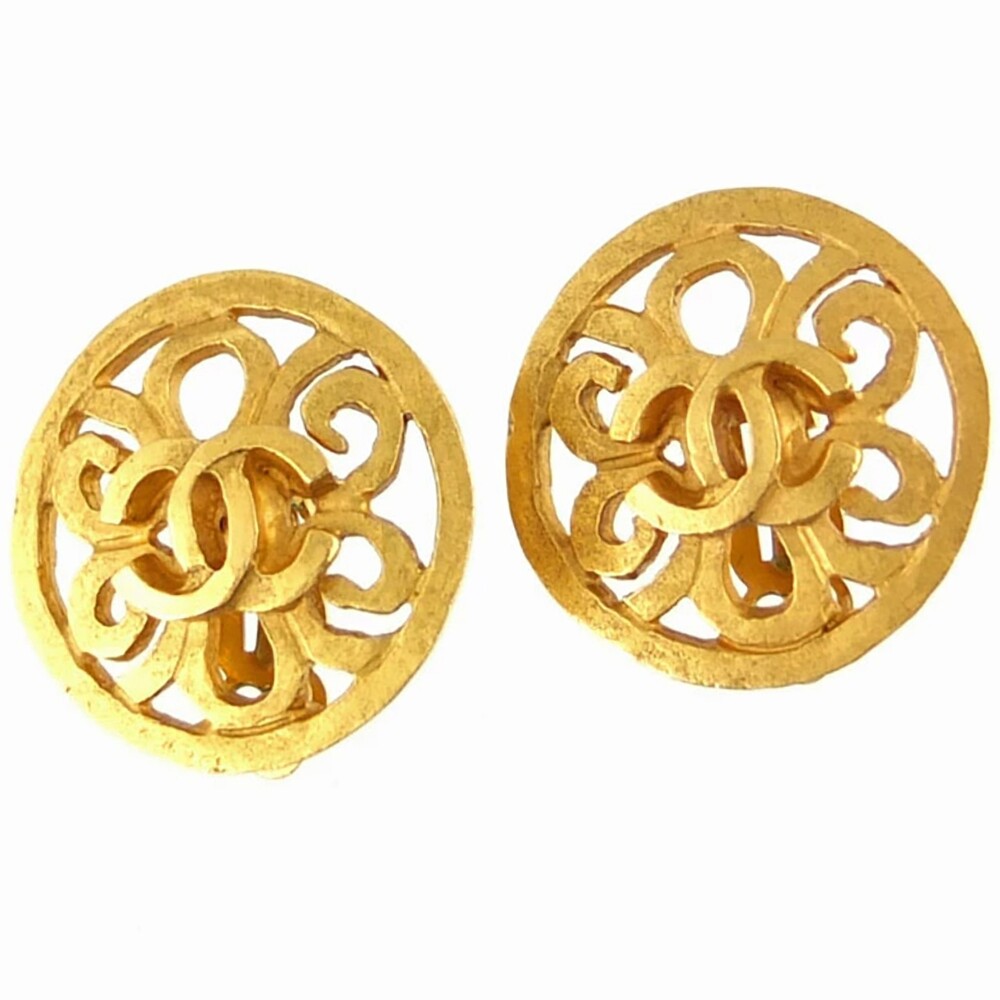 Chanel Cc Logos Round Vintage Clip-On #354920C58B